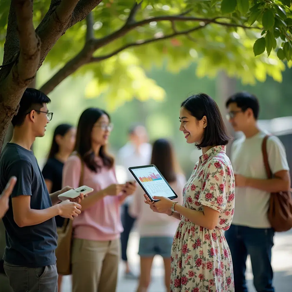 Creative team at work